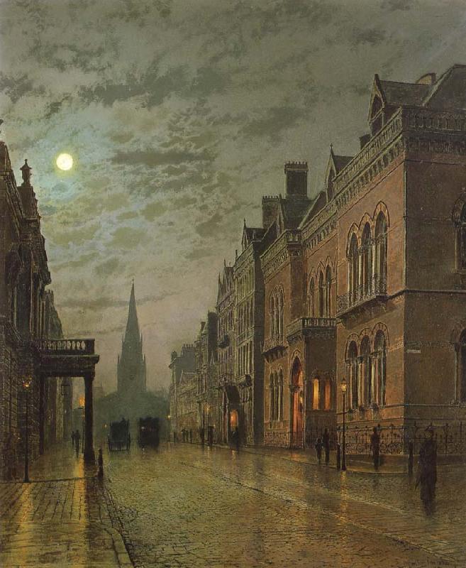 Atkinson Grimshaw Park Row,Leeds oil painting picture